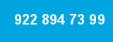 922 894 73 99 922 894 73 99